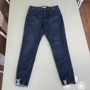 Women's Blue Distressed Jeans